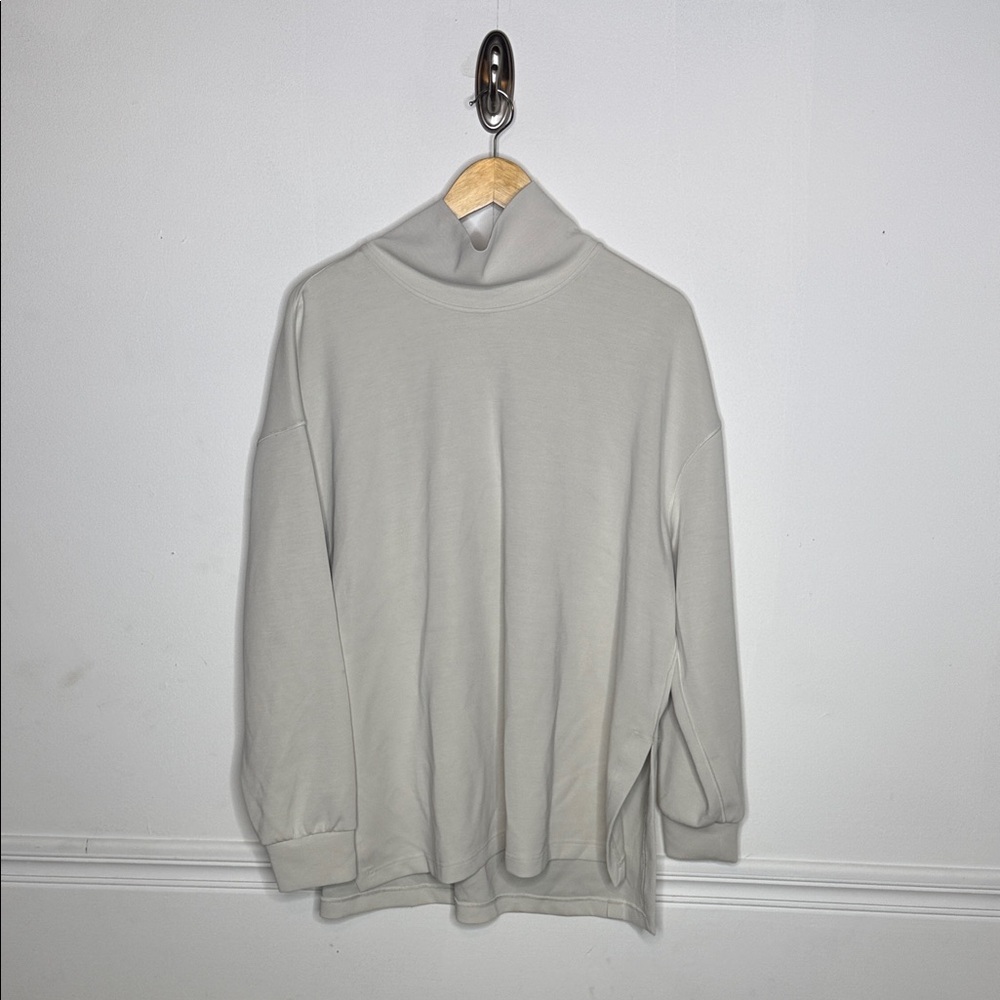 Lululemon Softstream Funnel Neck Long Pullover.  Cream. XL.